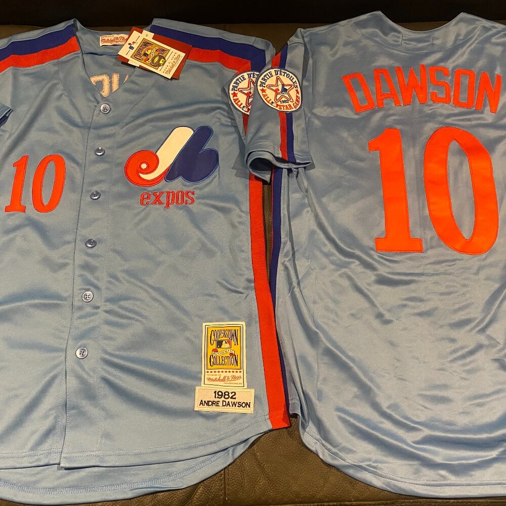 1980s MONTREAL EXPOS ANDRE DAWSON Men's JERSEY M,L,XL,2X,3X by Miichell and Ness